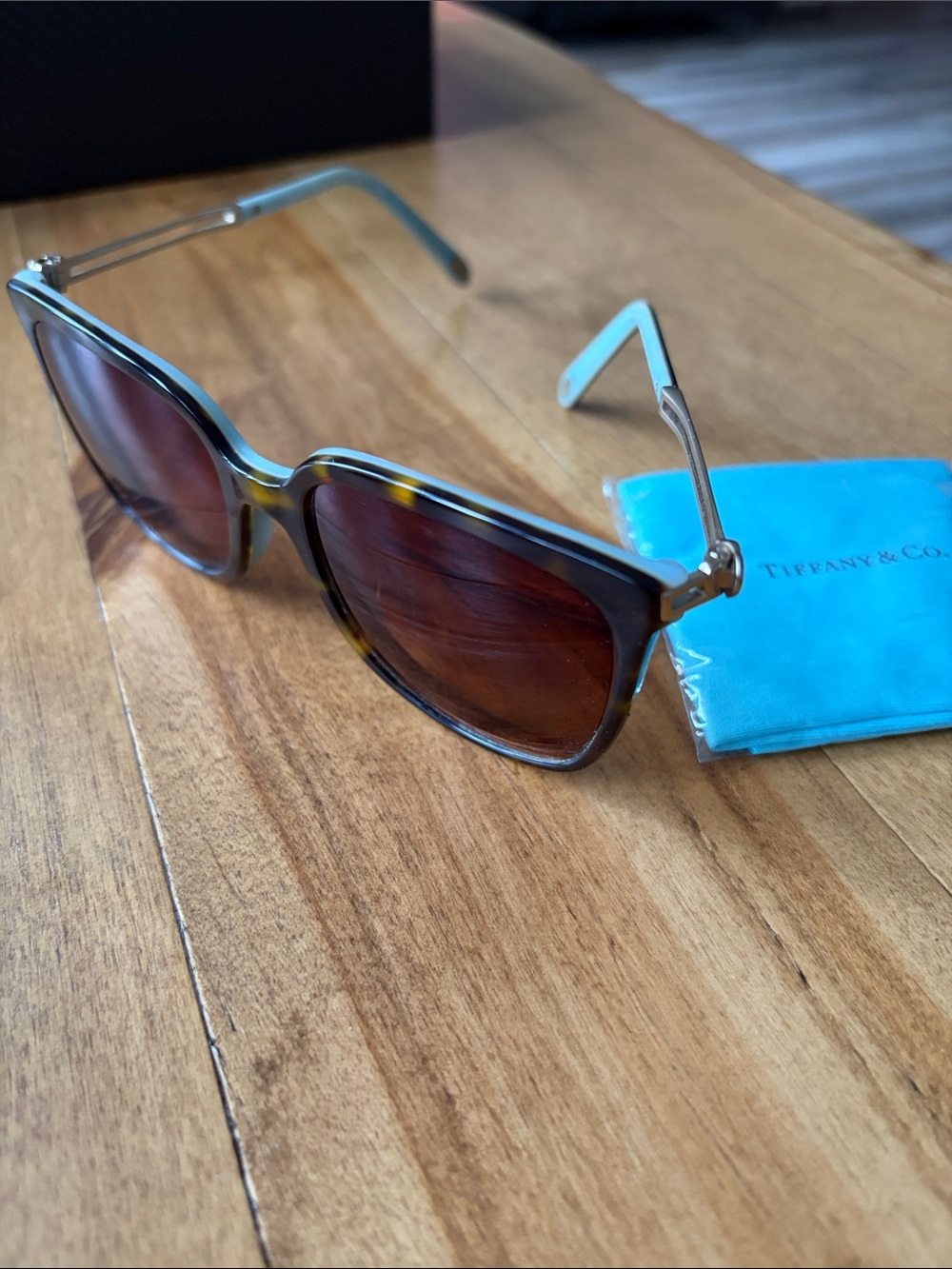 Tiffany & Co. Women’s Tortoiseshell Sunglasses - Picture 2 of 8